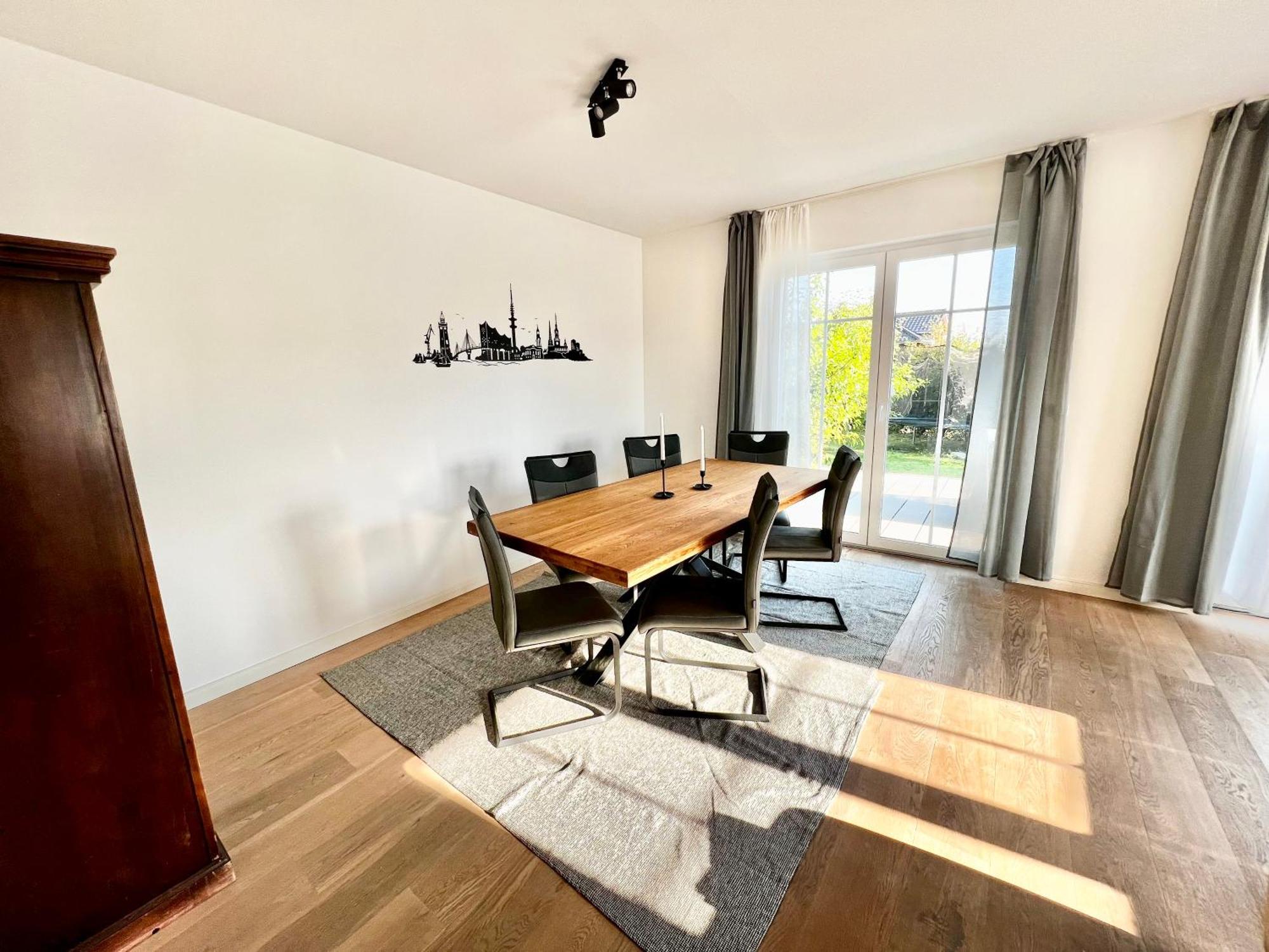 Luxurioese Doppelhaushaelfte Am Gruenen Rande Von Hamburg Apartment Oststeinbek Exterior photo